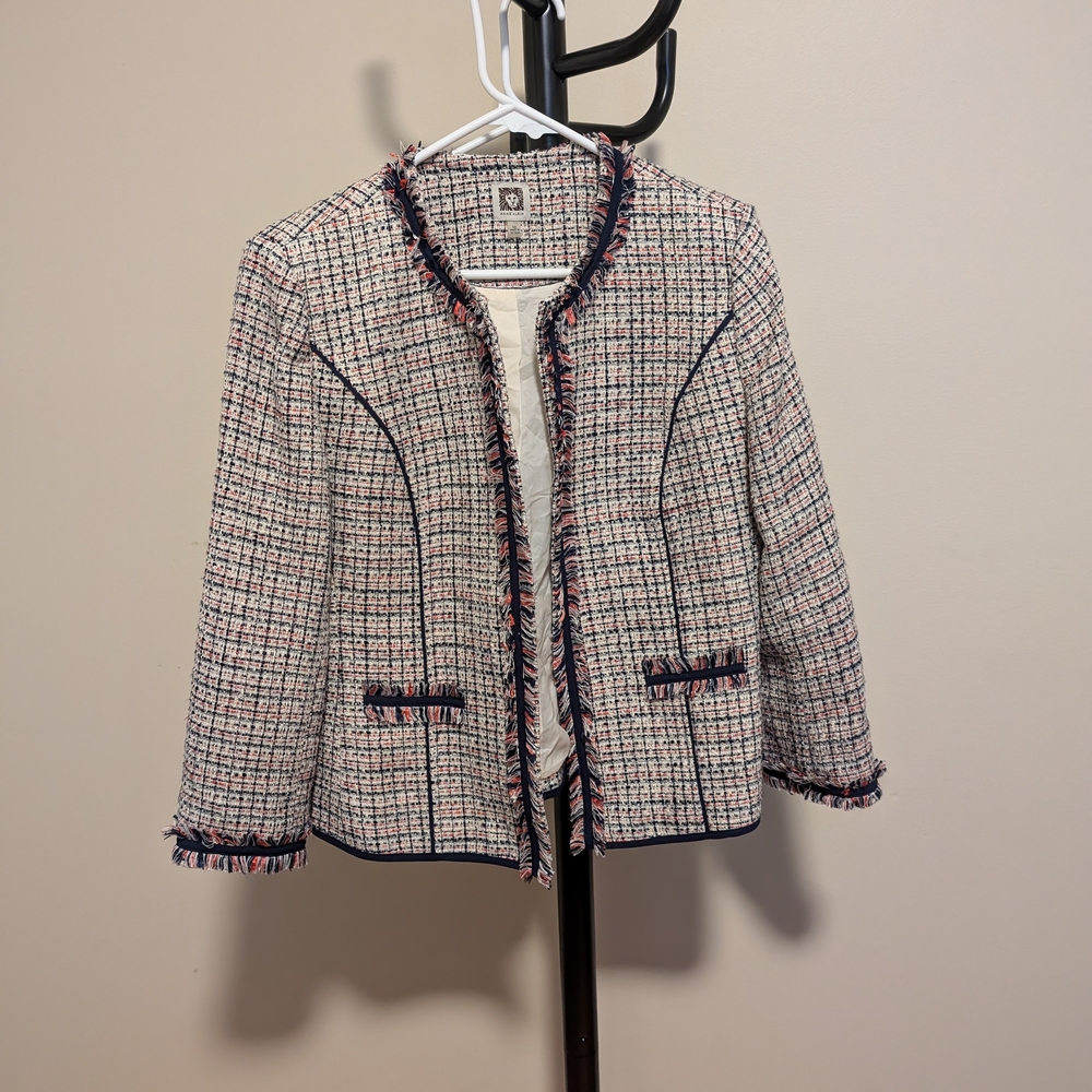 Chic Tweed Jacket - Multicolor